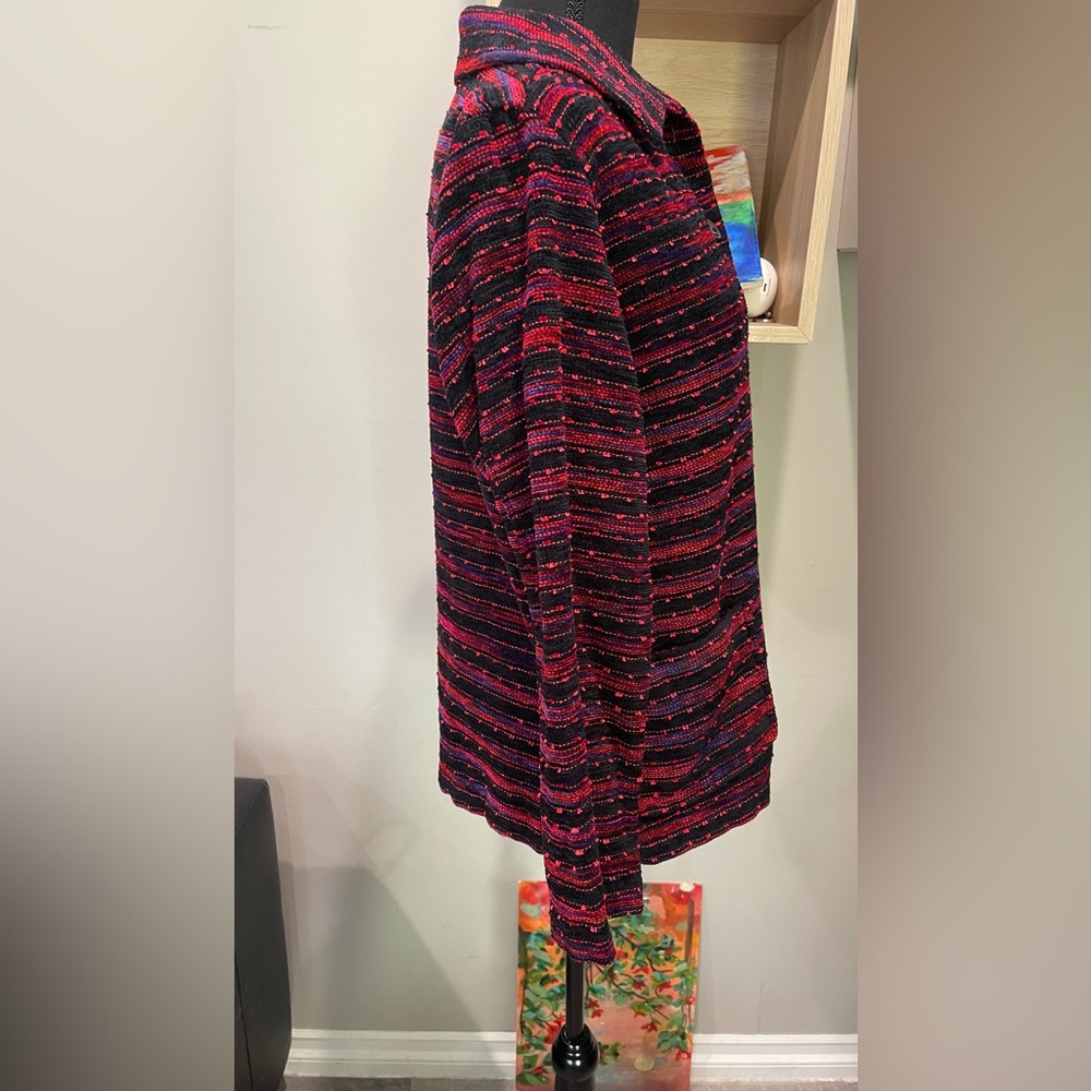Koret Womens Long Sleeve Collared Tweed Cardigan - Picture 2 of 5
